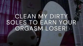 Clean My Soles To Earn Your Orgasm