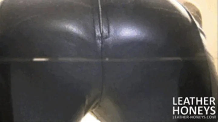 Leather Bum on Glass Chair