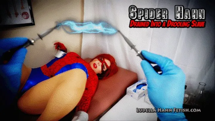 Spider Hahn Drained Into A Drooling Slave - A Superheroine Cosplay Parody