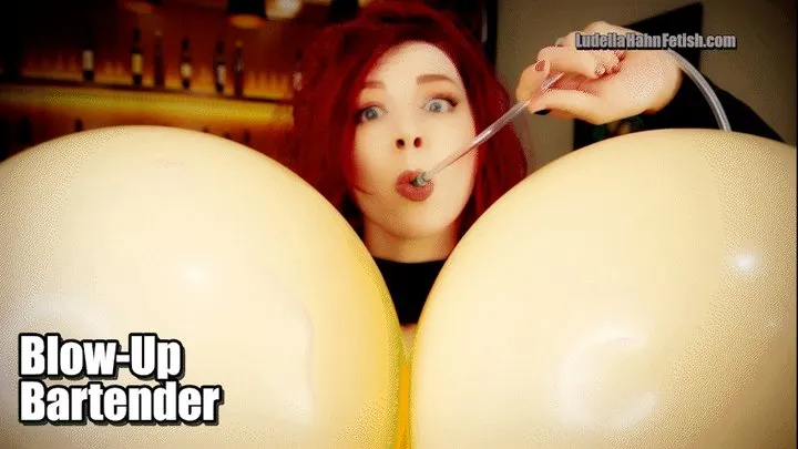 Blow-Up Bartender - Bachelor Party Turns Ludella into an Inflatable Sex Doll - Multiple Expansions with Breast Expansion, Ass Expansion, & Bimbofication, POPPING & Begging for More