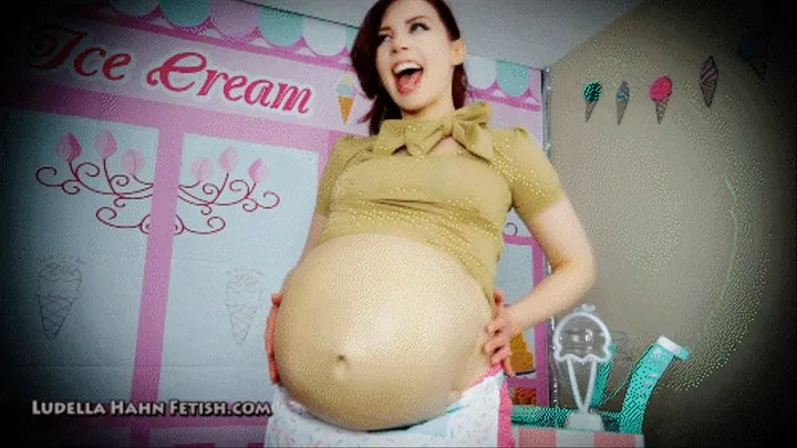 You SCREAM for Ice Cream - Ludella Gets Fat Eating TONS of Ice Cream Then Eats The First Customer to Comment On It - Overeating, Gaining, POV Vore & Rapid Growth