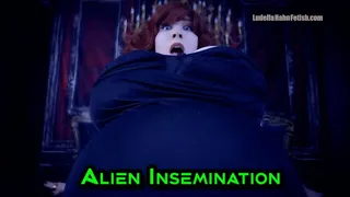 Alien Insemination - Ludella Impregnated in Sci Fi Thriller with Rapid Growth, Pregnant Belly Inflation, Breast Expansion, and a Sploshy POP Climax