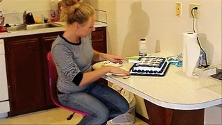 Ashley an her birthday cake