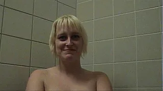 Dani in the shower