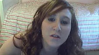 September on her webcam