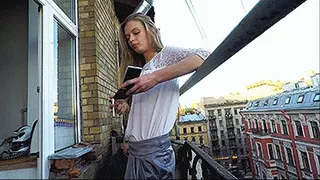 Mistress Helga - Smoking on the Balcony