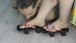 Mistress Natalia - Geta Sandals Licking