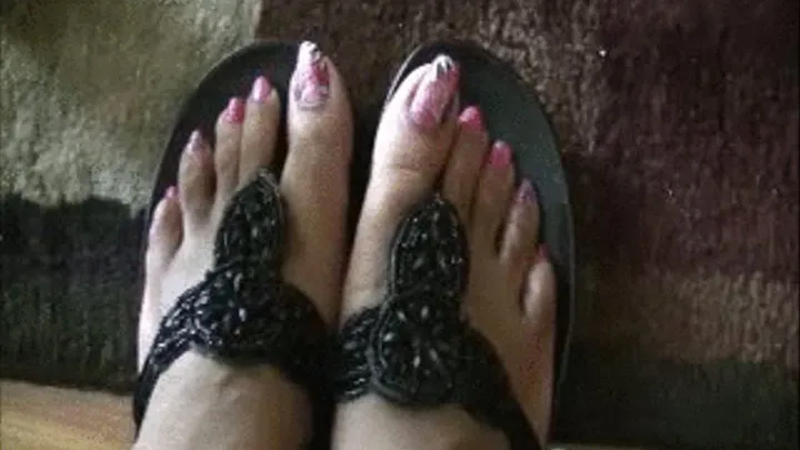 Admire My long toenails loser...