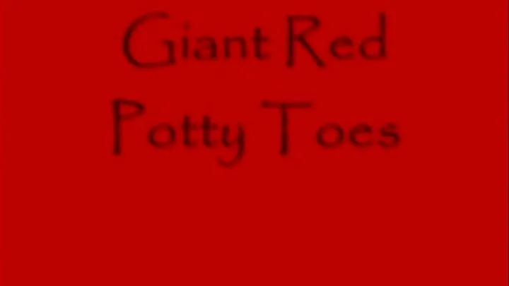 Giant Red Potty Toes