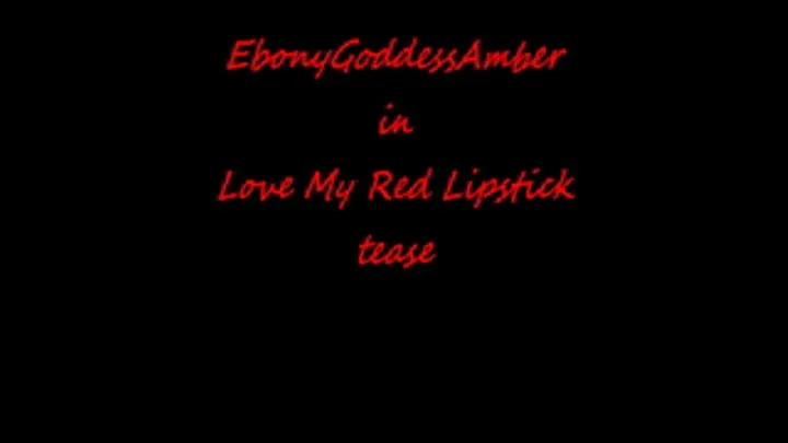 I love red lipstick!