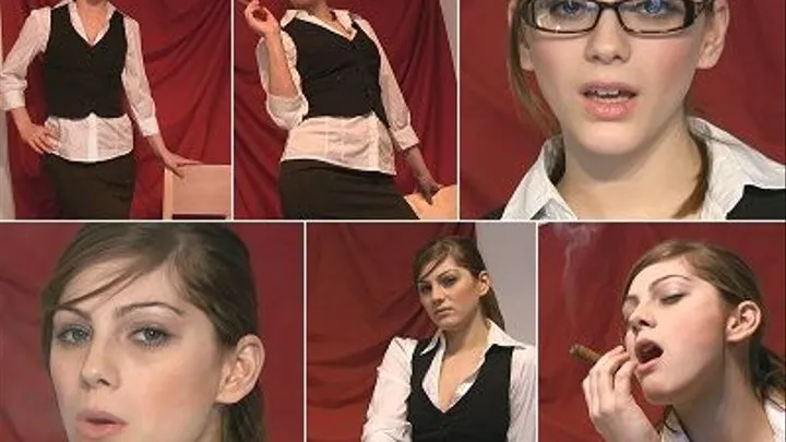 NATALIE Cigar Smoking Lady Boss Takes Control