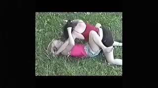 XXX Out Door Co-Ed Catfight For Cash