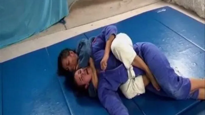 Barefoot Jujitsu Grappling In Gi's