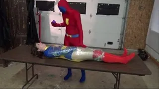 Atomic Girl Bound & Drained Of Her Super Power