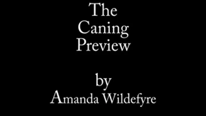 Amanda Wildefyre Caning Preview