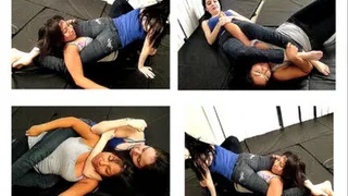 Wrestling Babes In Jeans clip 2