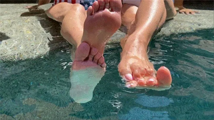 Perfect Pedicures In The Pool