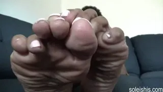 6'4 legendary, gorgeous sole queen Kayla returns to show off her sexy and massive high arched size 12 sweaty stinky soles! Clip 2