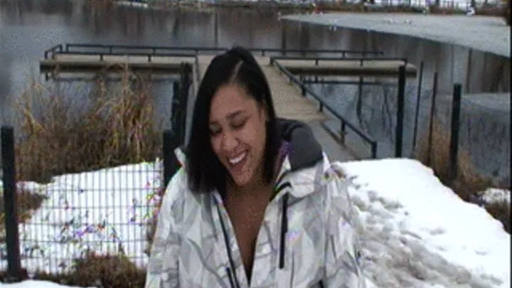 Buttercreme barefoot walking in the snow custom clip 1