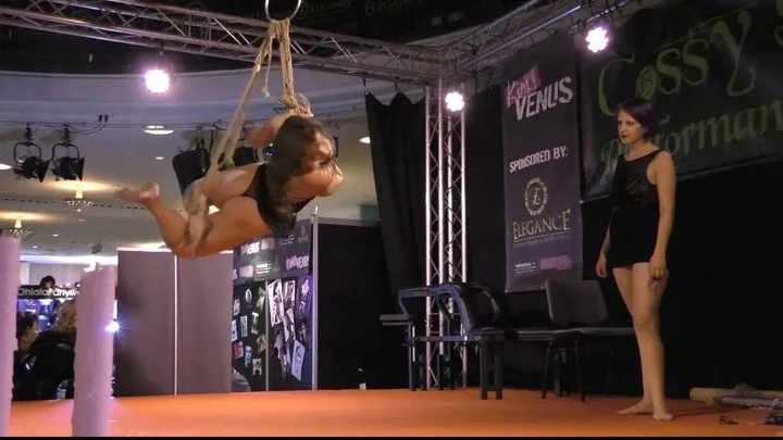 Shibari Demonstration on Big Stage in Berlin - Full Clip