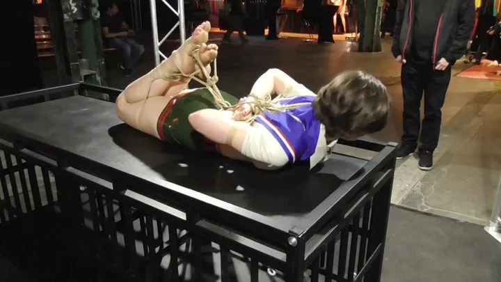 30 Minutes Hogtie Challenge for Dutch Dame - Live in Public - Part 3