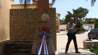 Lena King - Reverse Prayer - Tied to a Tree in Üublic in Sunny Spain - Part 3
