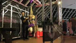 Lena King - Shibari Suspension in Public - Full Clip