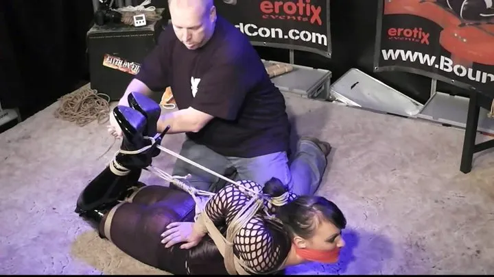 Supertight Chicken Wing Hogtie live in Public - Part 2