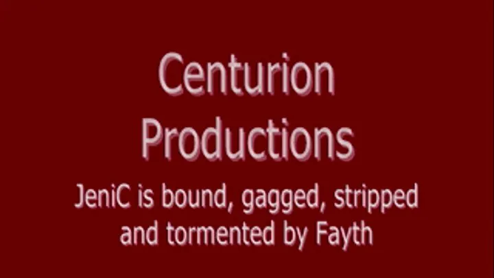 JeniC bound, gagged, stripped and tormented by Fayth Pt 1