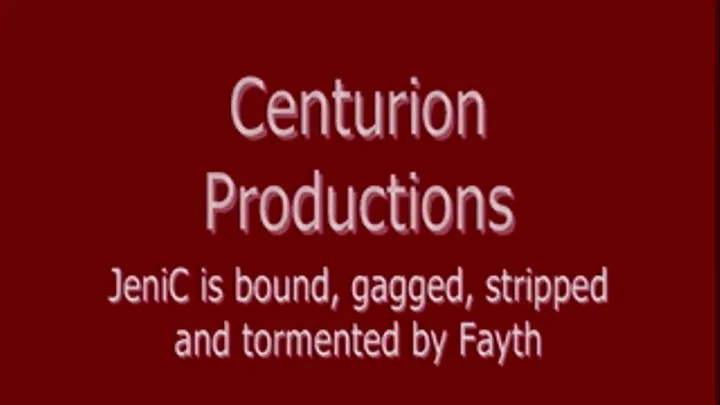 JeniC bound, gagged, stripped and tormented by Fayth Pt 3