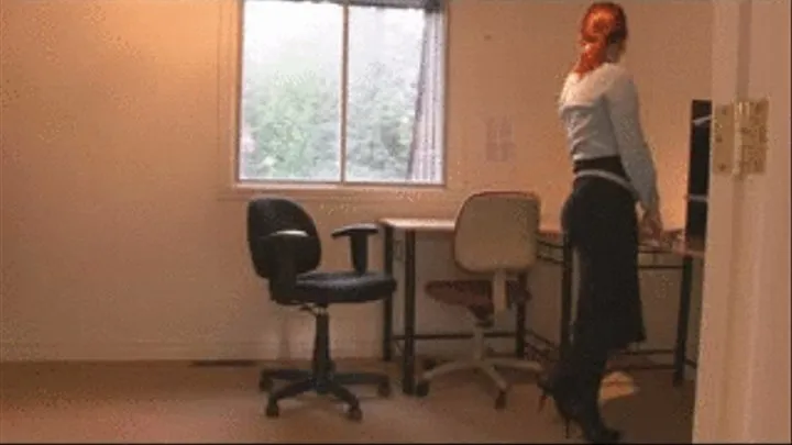 Horny Secretary Masturbating on the Job