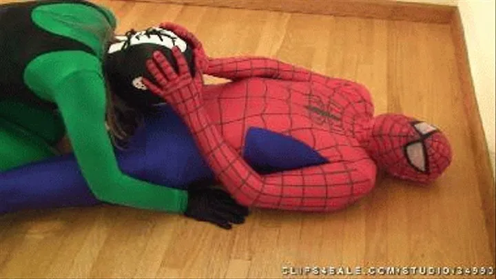 Spiderman's Balls Destroyed By Emerald Vixen - 320 mp4