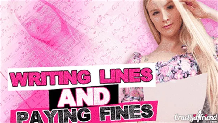 Writing Lines And Paying Fines - Assignment