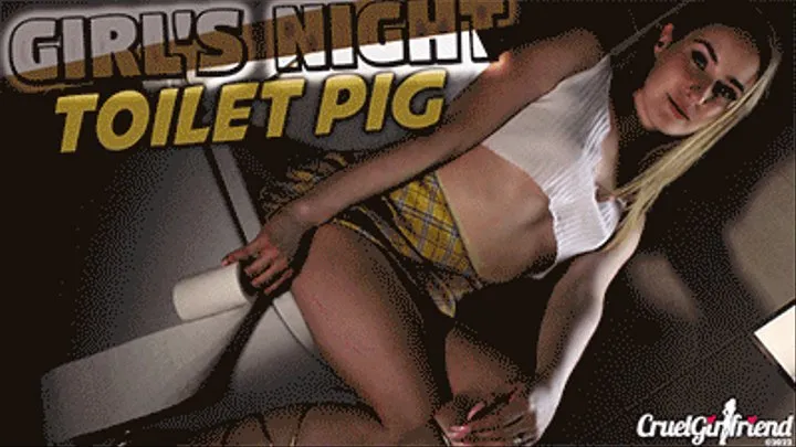 Girl's Night Toilet-Pig