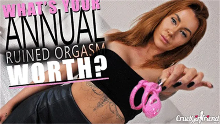 What's Your Annual Ruined Orgasm Worth?