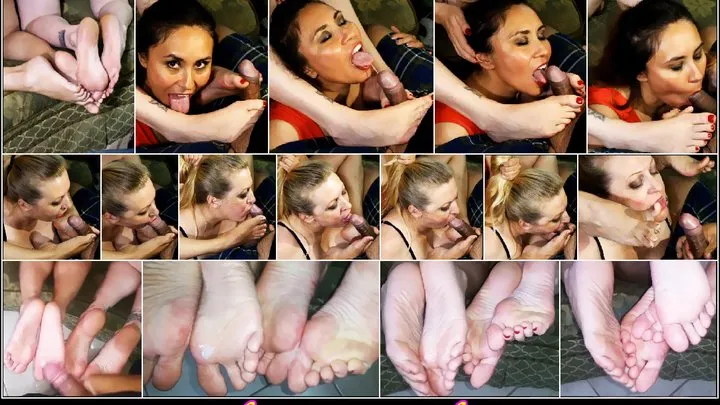 FootJob 3Some part-2 | Feeturing: Kitty Kissin & Renee Adams