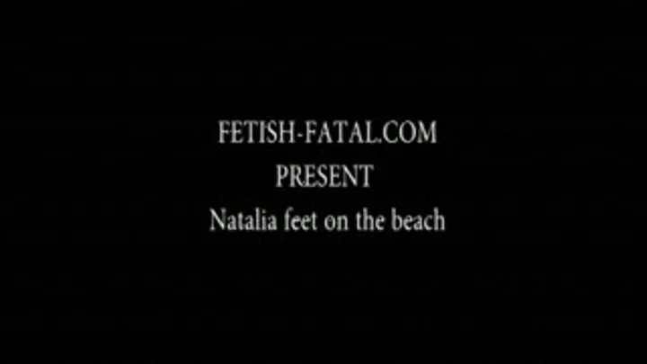 Natalia feet on the beach