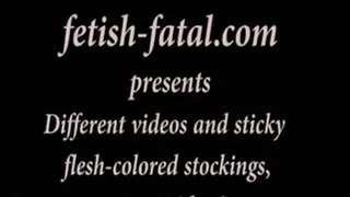 Différentes vidéos en collant et bas couleur chair .... superbe vidéo!.....Different videos and sticky flesh-colored stockings .... great video!