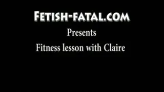Lesson sexy fitness without shoes with Claire..... Leçon sexy de fitness sans chaussure avec Claire