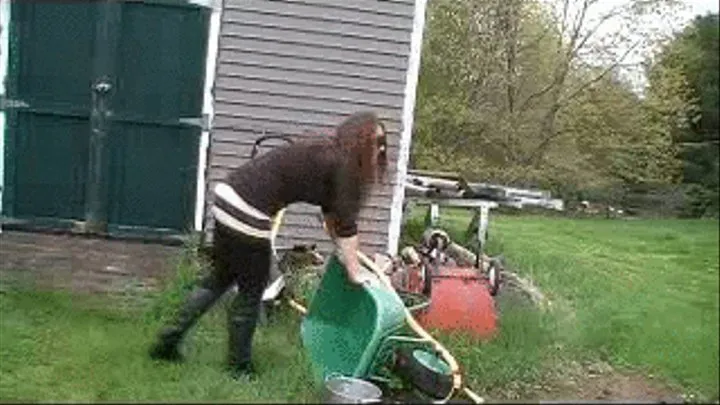 STUCK WHEELBARROW