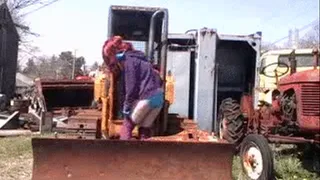 STUCK FOOT IN DOZER 2