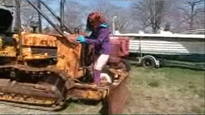 STUCK FOOT IN DOZER