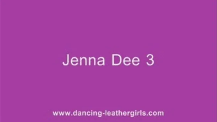 Jenna Dee 3 - Dancing in Redial Leatherleggings and Leather Gloves