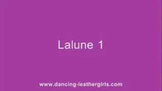 Lalune 1 - Dancing in Tight Black Leather Pants and Overknees