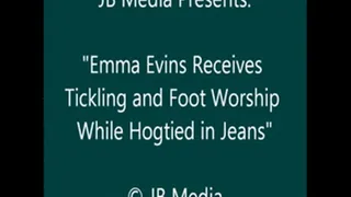 Emma Evins Hogtied for Tickling & Lickling