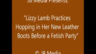 Lizzy Lamb Hopping in Her Boots