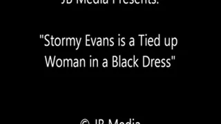 Stormy Evans Bound in a Black Dress