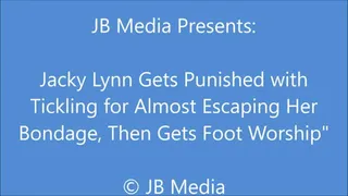 Jacky Lynn Tickled and Teased While Bound Wrists to Ankles