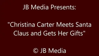 Christina Carter Meets Santa Claus
