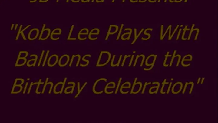 Kobe Lee Plays With Balloons